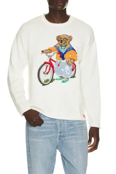 Polo Ralph Lauren Long Sleeve Cotton Novelty Harbor Island Bear Rollneck Sweater | Thumbnail 1 Polo Ralph Lauren Long Sleeve Cotton Novelty Harbor Island Bear Rollneck Sweater | Thumbnail 1