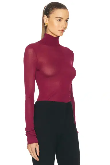 EAVES Alexander Sheer Turtleneck Sweater | Thumbnail 2 EAVES Alexander Sheer Turtleneck Sweater | Thumbnail 2