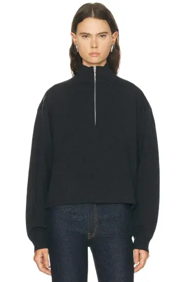 EAVES Brecken Double Faced Half Zip Sweater | Thumbnail 1 EAVES Brecken Double Faced Half Zip Sweater | Thumbnail 1