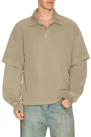 AGOLDE Curren Double Sleeve Polo | Thumbnail 1 AGOLDE Curren Double Sleeve Polo | Thumbnail 1