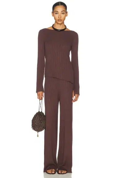 L'Academie Sibylla Rib Knit Pant | Thumbnail 5 L'Academie Sibylla Rib Knit Pant | Thumbnail 5