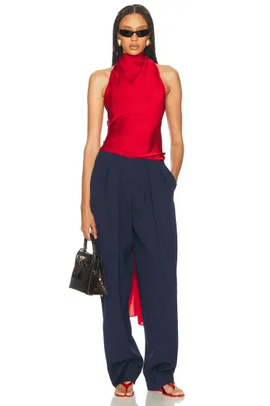 Helsa Natasha Silk Halter | Thumbnail 2 Helsa Natasha Silk Halter | Thumbnail 2