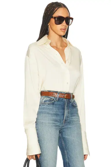 Helsa The Relaxed Silk Shirt | Thumbnail 2 Helsa The Relaxed Silk Shirt | Thumbnail 2