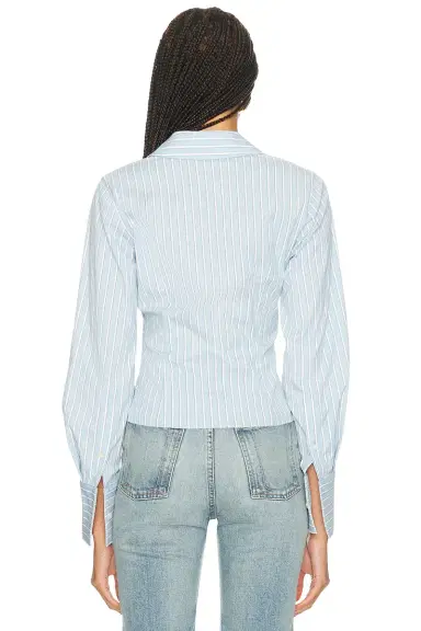 Helsa Stripe Poplin Fitted Shirt | Thumbnail 3 Helsa Stripe Poplin Fitted Shirt | Thumbnail 3