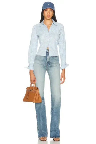 Helsa Stripe Poplin Fitted Shirt | Thumbnail 4 Helsa Stripe Poplin Fitted Shirt | Thumbnail 4