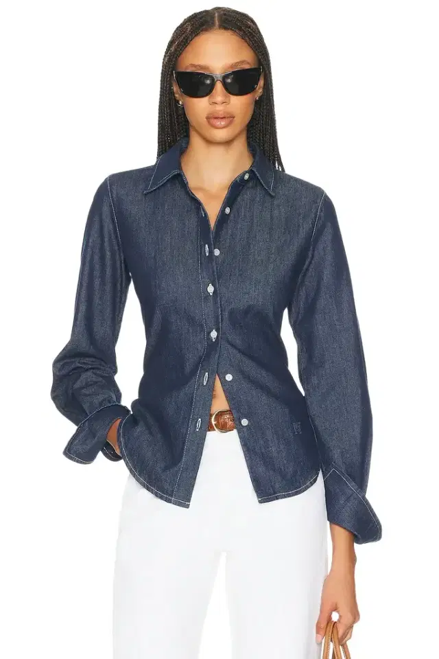 Denim Fitted Shirt Denim Fitted Shirt
