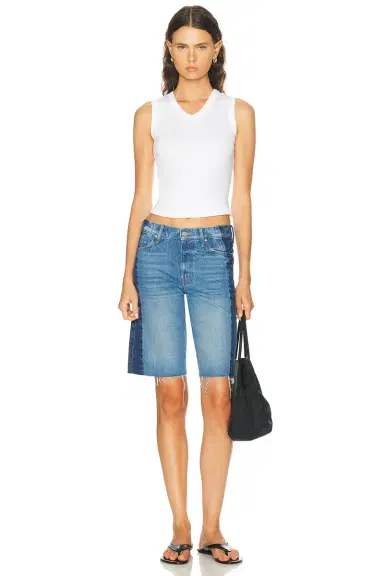 Mother The Mid Rise Maven Bermuda Fray Shorts | Thumbnail 5 Mother The Mid Rise Maven Bermuda Fray Shorts | Thumbnail 5