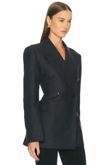 EAVES Hulda Wool Flannel Blazer | Thumbnail 2 EAVES Hulda Wool Flannel Blazer | Thumbnail 2