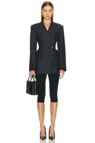 EAVES Hulda Wool Flannel Blazer | Thumbnail 4 EAVES Hulda Wool Flannel Blazer | Thumbnail 4