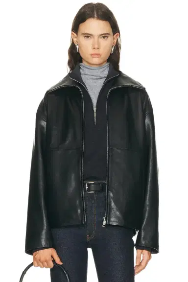 EAVES Jorunn Leather Jacket | Thumbnail 1 EAVES Jorunn Leather Jacket | Thumbnail 1