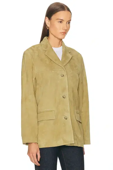 EAVES Aroa Suede Blazer Jacket | Thumbnail 3 EAVES Aroa Suede Blazer Jacket | Thumbnail 3