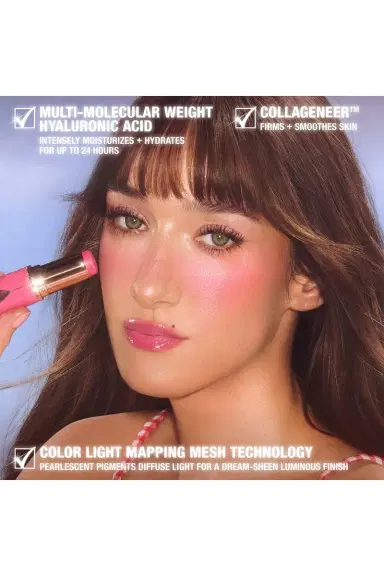 Charlotte Tilbury Unreal Lip + Cheek Glow Blush Stick with Hyaluronic Acid | Thumbnail 7 Charlotte Tilbury Unreal Lip + Cheek Glow Blush Stick with Hyaluronic Acid | Thumbnail 7
