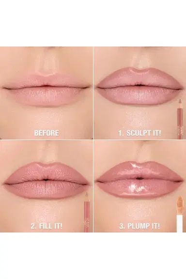 Charlotte Tilbury Supernudes Lip Cheat Long-Lasting Waterproof Lip Liner Duo | Thumbnail 4 Charlotte Tilbury Supernudes Lip Cheat Long-Lasting Waterproof Lip Liner Duo | Thumbnail 4