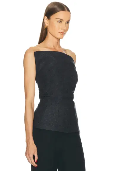 EAVES Helge Wool Flannel Structured Top | Thumbnail 2 EAVES Helge Wool Flannel Structured Top | Thumbnail 2
