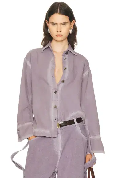 The Attico Bomber Shirt Jacket | Thumbnail 1 The Attico Bomber Shirt Jacket | Thumbnail 1