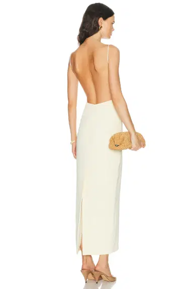 EAVES x Blake Evin Dani Polished Crepe Maxi Dress | Thumbnail 3 EAVES x Blake Evin Dani Polished Crepe Maxi Dress | Thumbnail 3