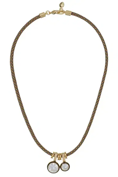 Roxanne Assoulin The Cubic Drop Cord Necklace | Thumbnail 1 Roxanne Assoulin The Cubic Drop Cord Necklace | Thumbnail 1