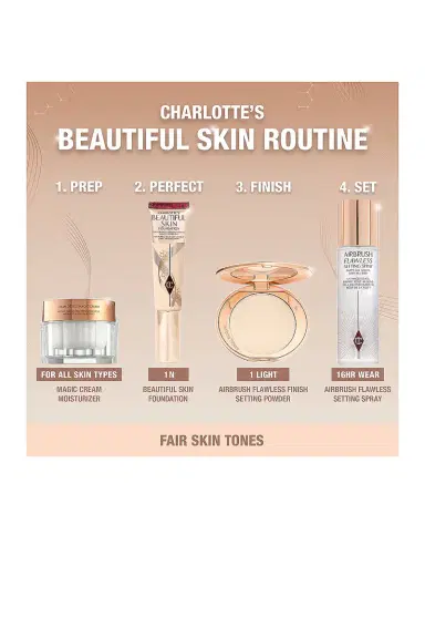 Charlotte Tilbury Charlotte's Beautiful Skin Medium Coverage Liquid Foundation with Hyaluronic Acid | Thumbnail 6 Charlotte Tilbury Charlotte's Beautiful Skin Medium Coverage Liquid Foundation with Hyaluronic Acid | Thumbnail 6