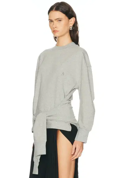 The Attico Fleece Tie Sweatshirt | Thumbnail 2 The Attico Fleece Tie Sweatshirt | Thumbnail 2