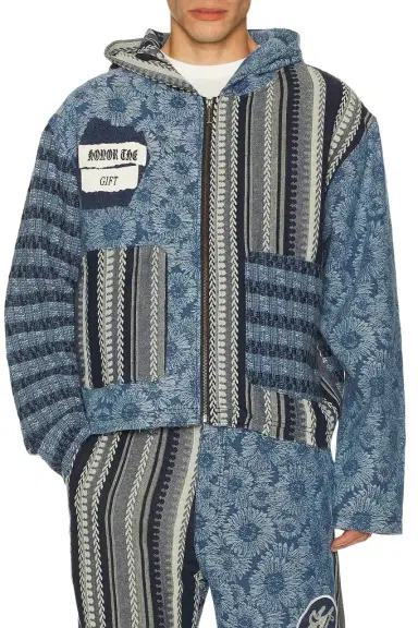 Honor The Gift Indigo Tapestry Hoodie | Thumbnail 1 Honor The Gift Indigo Tapestry Hoodie | Thumbnail 1
