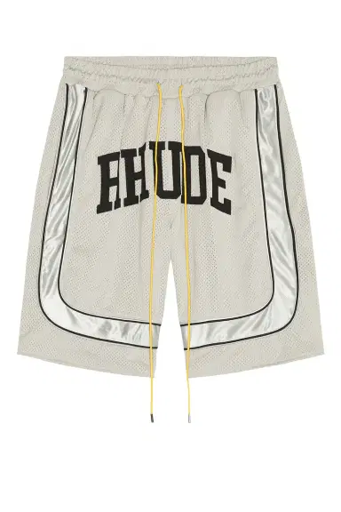 Rhude Baggy Mesh Collegiate Logo Shorts | Thumbnail 5 Rhude Baggy Mesh Collegiate Logo Shorts | Thumbnail 5