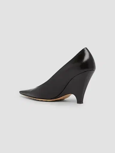 Bottega Veneta Women's Scaletta 90MM Leather Wedge Pumps | Thumbnail 4 Bottega Veneta Women's Scaletta 90MM Leather Wedge Pumps | Thumbnail 4