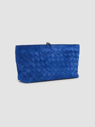 Bottega Veneta Women's Andiamo Boat Intrecciato Suede Pouch | Thumbnail 3 Bottega Veneta Women's Andiamo Boat Intrecciato Suede Pouch | Thumbnail 3