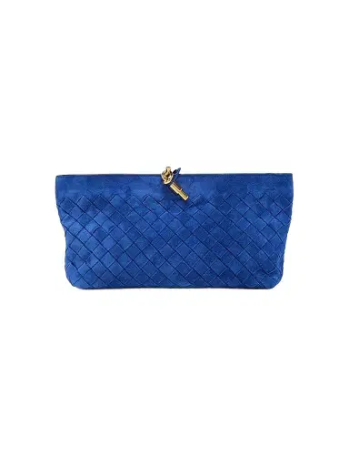 Bottega Veneta Women's Andiamo Boat Intrecciato Suede Pouch | Thumbnail 1 Bottega Veneta Women's Andiamo Boat Intrecciato Suede Pouch | Thumbnail 1