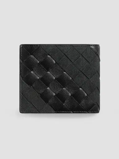 Bottega Veneta Men's Intrecciato Leather & Suede Bifold Wallet | Thumbnail 3 Bottega Veneta Men's Intrecciato Leather & Suede Bifold Wallet | Thumbnail 3