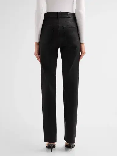 PAIGE Women's Stevie Coated High-Rise Stovepipe Jeans | Thumbnail 3 PAIGE Women's Stevie Coated High-Rise Stovepipe Jeans | Thumbnail 3