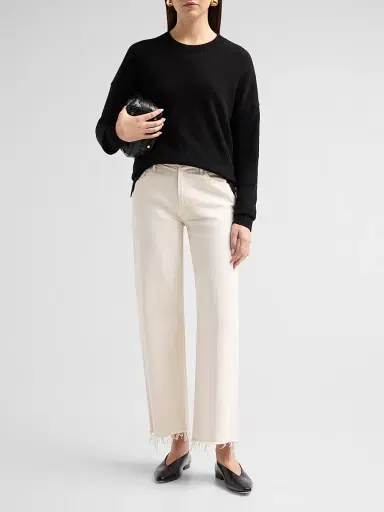 Saks Fifth Avenue Women's Oversized Cashmere Raw-Vent Sweater | Thumbnail 2 Saks Fifth Avenue Women's Oversized Cashmere Raw-Vent Sweater | Thumbnail 2