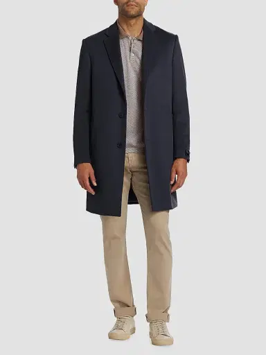Saks Fifth Avenue Men's COLLECTION Classic Cashmere Topcoat | Thumbnail 2 Saks Fifth Avenue Men's COLLECTION Classic Cashmere Topcoat | Thumbnail 2