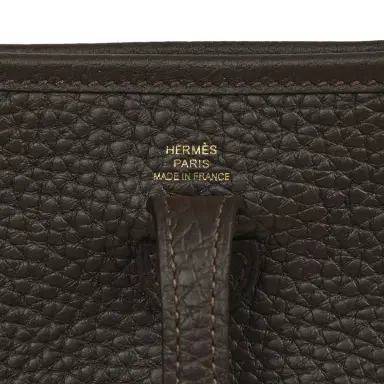 HERMÈS Hermes Evelyne TPM Bai Brun Clemence Gold Hardware | Thumbnail 7 HERMÈS Hermes Evelyne TPM Bai Brun Clemence Gold Hardware | Thumbnail 7