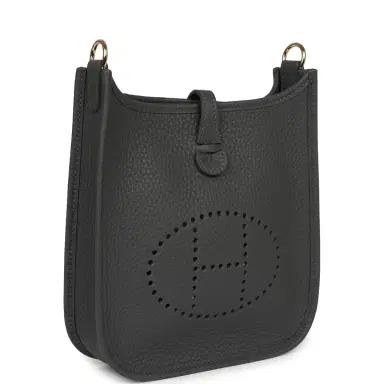 HERMÈS Hermes Evelyne TPM Gris Misty Clemence Permabrass Hardware | Thumbnail 2 HERMÈS Hermes Evelyne TPM Gris Misty Clemence Permabrass Hardware | Thumbnail 2