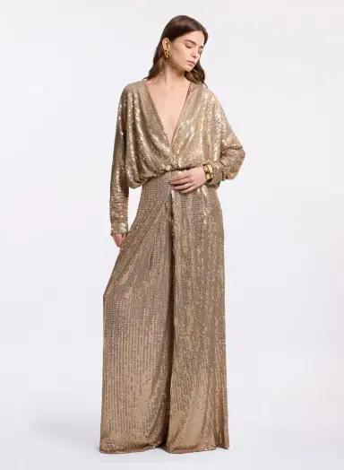 Elie Saab Sequined Jersey Jumpsuit | Thumbnail 3 Elie Saab Sequined Jersey Jumpsuit | Thumbnail 3