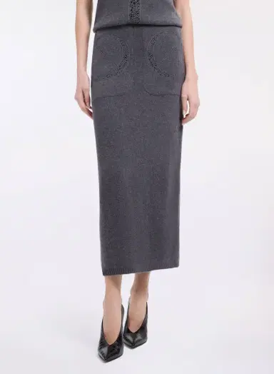 Elie Saab Knit Midi Skirt | Thumbnail 2 Elie Saab Knit Midi Skirt | Thumbnail 2