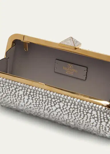 Valentino Garavani Carry Secrets Sparkling Rhinestones Clutch Bag | Thumbnail 4 Valentino Garavani Carry Secrets Sparkling Rhinestones Clutch Bag | Thumbnail 4