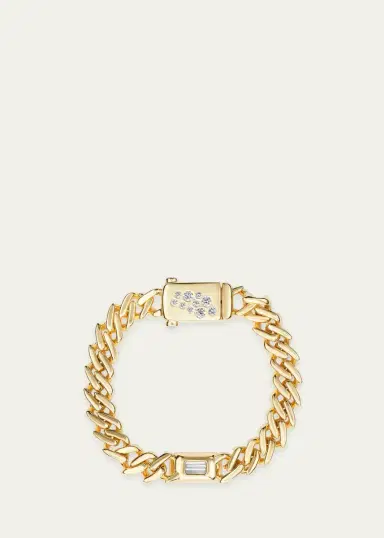 Uniform Object 14K Gold & 4.14 TCW Diamond Curb Chain Link Bracelet | Thumbnail 2 Uniform Object 14K Gold & 4.14 TCW Diamond Curb Chain Link Bracelet | Thumbnail 2