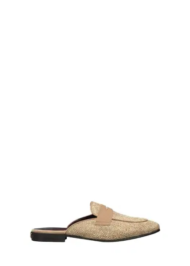 Bougeotte Raffia Loafer Mules | Thumbnail 1 Bougeotte Raffia Loafer Mules | Thumbnail 1