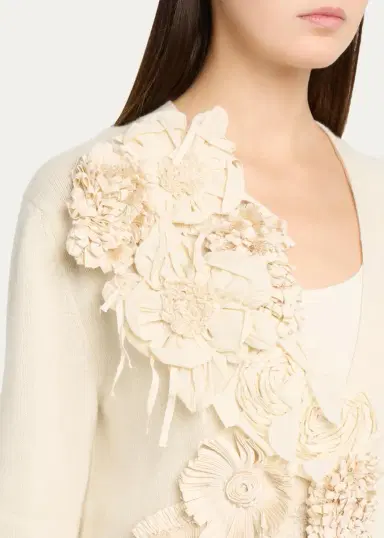 Libertine Fabric Flowers Oversized Cardigan | Thumbnail 5 Libertine Fabric Flowers Oversized Cardigan | Thumbnail 5