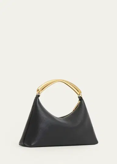 MANSUR GAVRIEL Rhea Leather Sculptural Metal Top-Handle Bag | Thumbnail 2 MANSUR GAVRIEL Rhea Leather Sculptural Metal Top-Handle Bag | Thumbnail 2