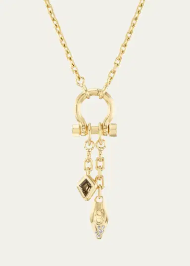 Uniform Object 18K Yellow Gold & 1.75 TCW Diamond Pendant | Thumbnail 3 Uniform Object 18K Yellow Gold & 1.75 TCW Diamond Pendant | Thumbnail 3