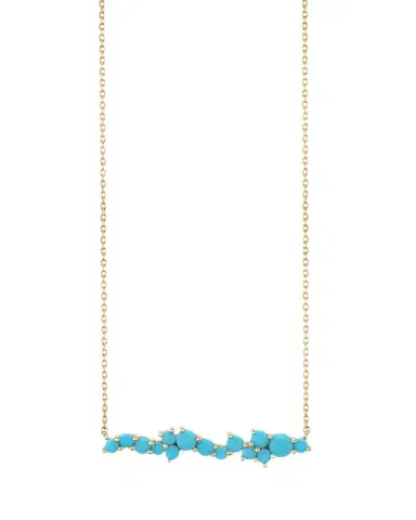 Sydney Evan 14K Yellow Gold & Turquoise Bar Necklace | Thumbnail 1 Sydney Evan 14K Yellow Gold & Turquoise Bar Necklace | Thumbnail 1