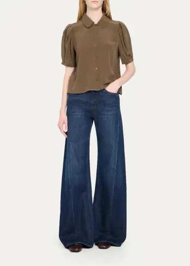 Frame The Silk Prim Blouse | Thumbnail 2 Frame The Silk Prim Blouse | Thumbnail 2