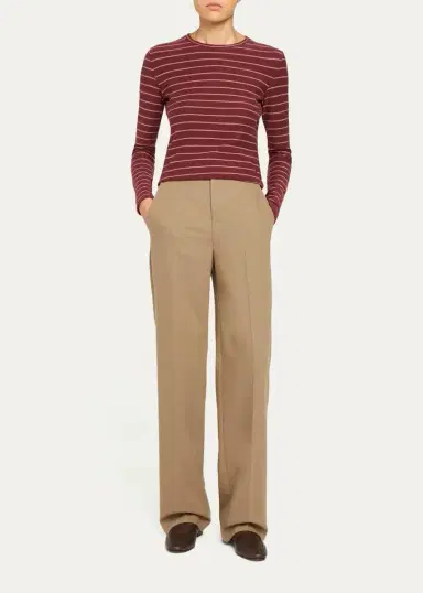 Vince Elsa High-Rise Straight-Leg Trousers | Thumbnail 2 Vince Elsa High-Rise Straight-Leg Trousers | Thumbnail 2