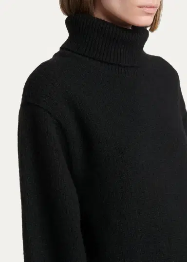 Tom Ford Wool-Cashmere-Mohair Chunky Knit Turtleneck Sweater | Thumbnail 5 Tom Ford Wool-Cashmere-Mohair Chunky Knit Turtleneck Sweater | Thumbnail 5