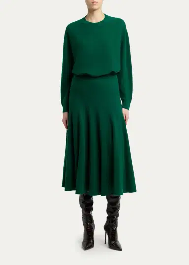 Tom Ford Cashmere Knit Midi Flare Skirt | Thumbnail 2 Tom Ford Cashmere Knit Midi Flare Skirt | Thumbnail 2