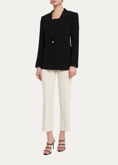 Kobi Halperin Rue Single-Button Crepe Jacket | Thumbnail 2 Kobi Halperin Rue Single-Button Crepe Jacket | Thumbnail 2