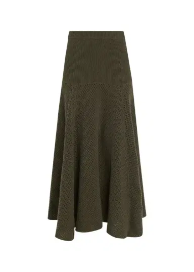 Ulla Johnson Lucia Wool Open Knit Midi Skirt | Thumbnail 1 Ulla Johnson Lucia Wool Open Knit Midi Skirt | Thumbnail 1