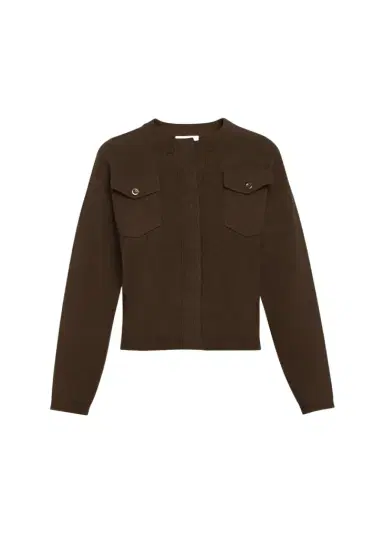 Vince Flap Pocket Wool-Blend Sweater Jacket | Thumbnail 1 Vince Flap Pocket Wool-Blend Sweater Jacket | Thumbnail 1